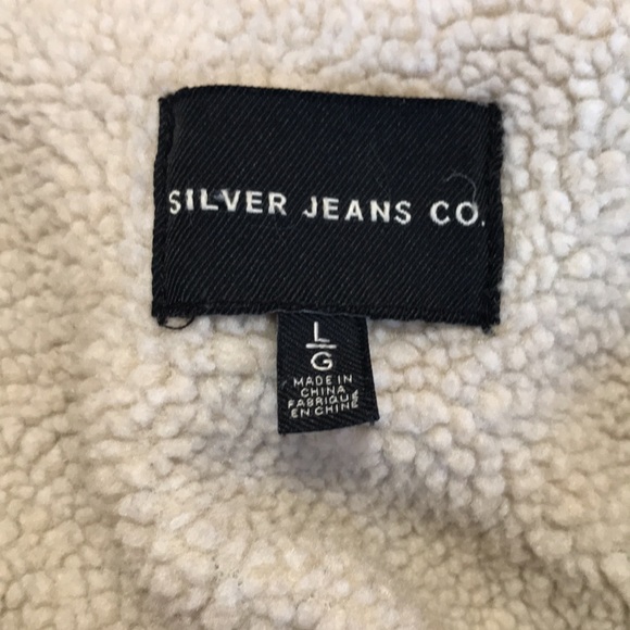 Silver jeans denim Sherpa jacket - Picture 8 of 10